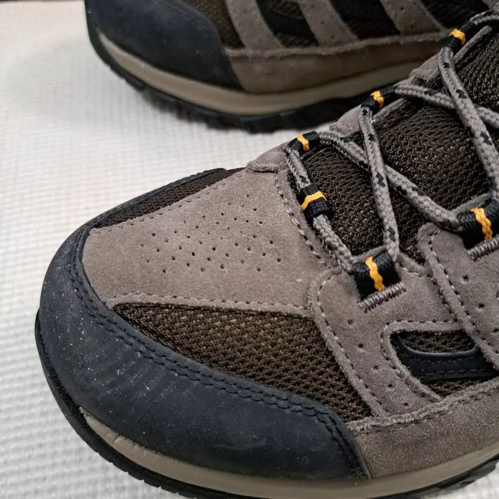 %Size 13 Men's Columbia Crestwood Mid Waterproof Hiker Cordovan/Squash/ D13